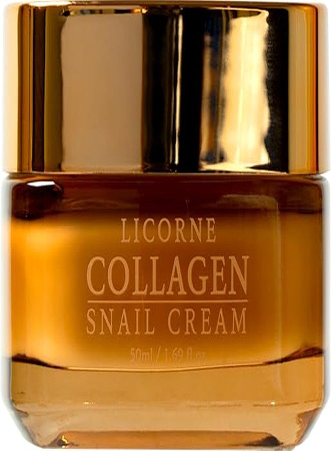 LICORNE Snail Collagen Repair Cream, Daily Face Moisturizer with Snail Mucin & Collagen, Anti-Aging Firming Cream for Wrinkles & Dry Skin, Hydrating Korean Skincare for Day & Night, 1.69 fl oz - Image 1
